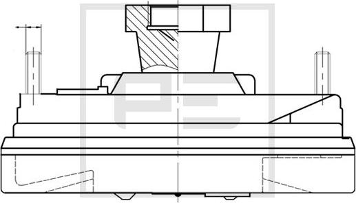 PE Automotive 100.233-00A - Kytkin, jäähdytystuuletin inparts.fi