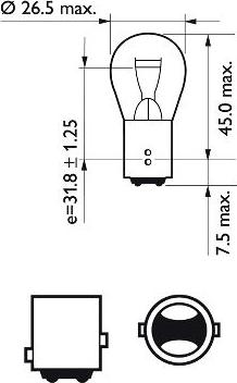 PHILIPS 12499CP - Polttimo, vilkkuvalo inparts.fi