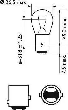 PHILIPS 12499EDBW - Polttimo, huomiovalo inparts.fi