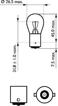 PHILIPS 12498CP - Polttimo, vilkkuvalo inparts.fi