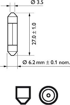 PHILIPS 12818CP - Polttimo, sisävalo inparts.fi