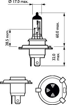 PHILIPS 12342XVBW - Polttimo, kaukovalo inparts.fi