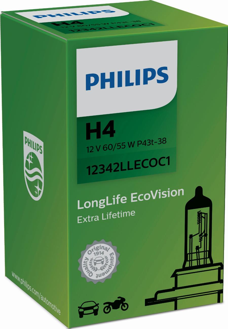 PHILIPS 12342LLECO - Hehkulankapolttimo, sumuvalo inparts.fi