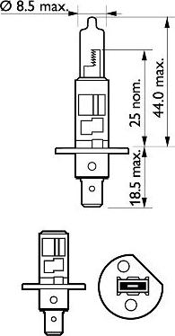 PHILIPS 12258LLECOC1 - Polttimo, kaukovalo inparts.fi