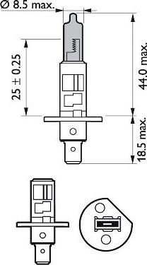 PHILIPS 12258WVUB1 - Polttimo, kaukovalo inparts.fi