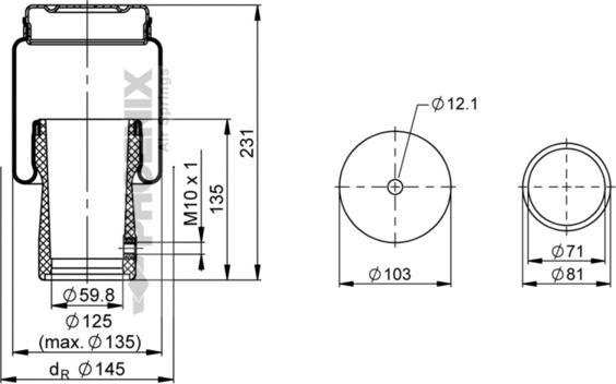 Phoenix 1 C 39 A-245 - Metallipalje, ilmajousitus inparts.fi