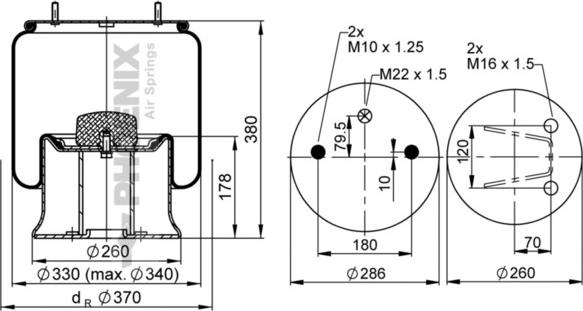 Phoenix 1 DK 28 B-7 - Metallipalje, ilmajousitus inparts.fi