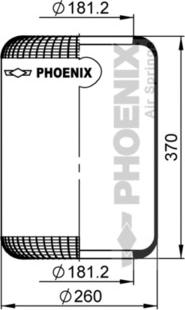 Phoenix 1 E 26 A - Metallipalje, ilmajousitus inparts.fi