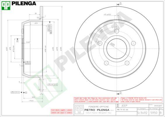 Pilenga 5950 - Jarrulevy inparts.fi