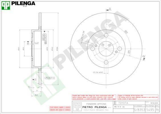 Pilenga 5495 - Jarrulevy inparts.fi