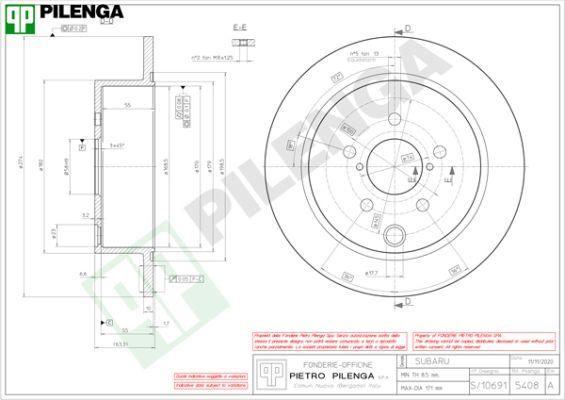 Pilenga 5408 - Jarrulevy inparts.fi