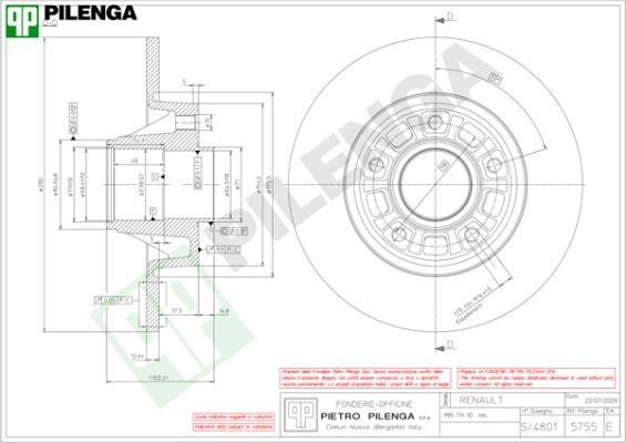 Pilenga 5755 - Jarrulevy inparts.fi