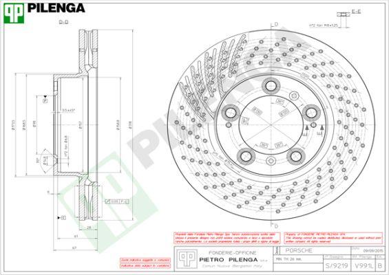 Pilenga V991L - Jarrulevy inparts.fi