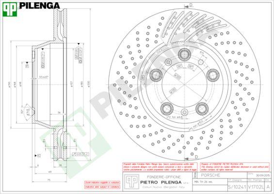 Pilenga V1702L - Jarrulevy inparts.fi