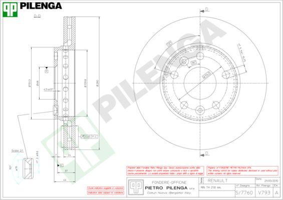 Pilenga V793 - Jarrulevy inparts.fi