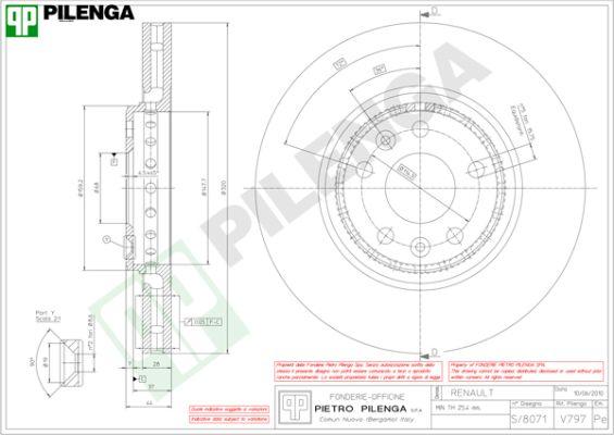 Pilenga V797 - Jarrulevy inparts.fi