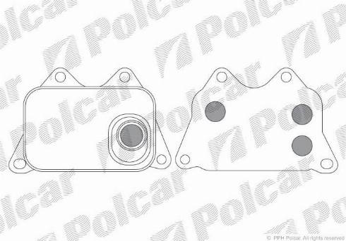 Polcar 9555L8-1 - Moottoriöljyn jäähdytin inparts.fi