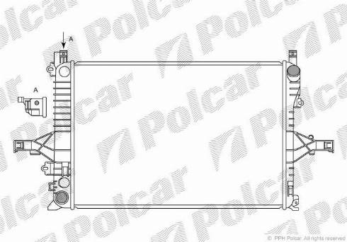 Polcar 908008-1 - Jäähdytin,moottorin jäähdytys inparts.fi