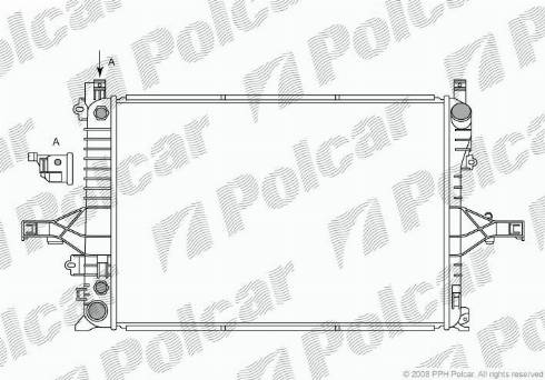 Polcar 908008-3 - Jäähdytin,moottorin jäähdytys inparts.fi