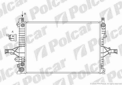 Polcar 908008-2 - Jäähdytin,moottorin jäähdytys inparts.fi