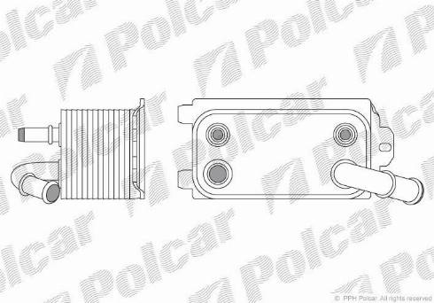 Polcar 9071L81X - Moottoriöljyn jäähdytin inparts.fi