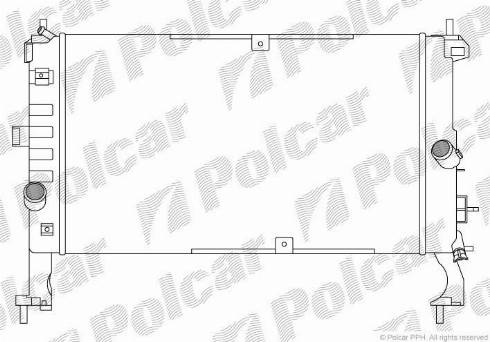 Polcar 555908A3 - Jäähdytin,moottorin jäähdytys inparts.fi