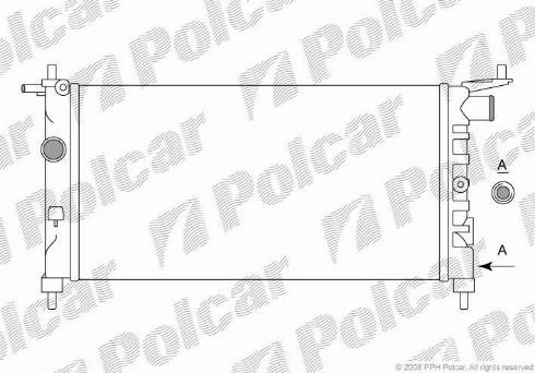 Polcar 555508A1 - Jäähdytin,moottorin jäähdytys inparts.fi