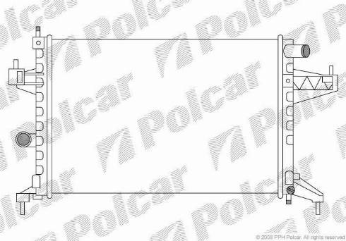 Polcar 555608-3 - Jäähdytin,moottorin jäähdytys inparts.fi