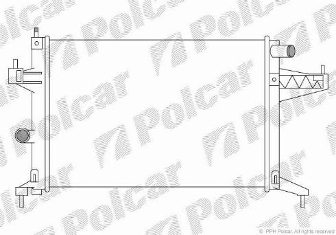 Polcar 555608A3 - Jäähdytin,moottorin jäähdytys inparts.fi