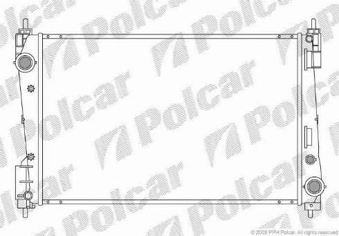 Polcar 555808-1 - Jäähdytin,moottorin jäähdytys inparts.fi