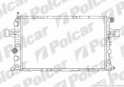 Polcar 556008-2 - Jäähdytin,moottorin jäähdytys inparts.fi