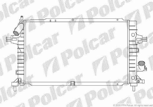 Polcar 550908A3 - Jäähdytin,moottorin jäähdytys inparts.fi