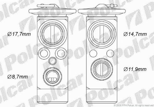 Polcar 5509KZ-1 - Paisuntaventtiili, ilmastointilaite inparts.fi