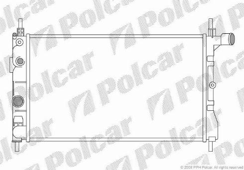 Polcar 550508A2 - Jäähdytin,moottorin jäähdytys inparts.fi