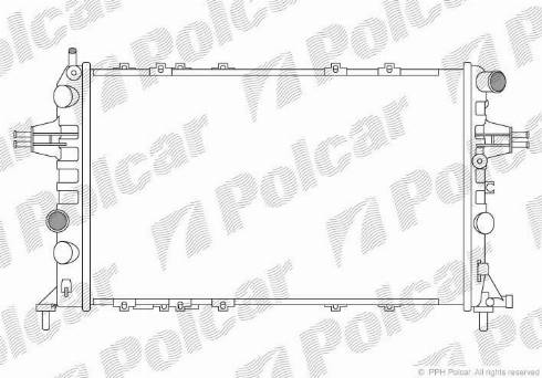 Polcar 550808A4 - Jäähdytin,moottorin jäähdytys inparts.fi