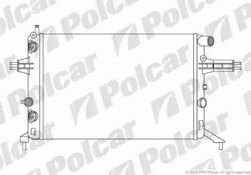 Polcar 550808A7 - Jäähdytin,moottorin jäähdytys inparts.fi