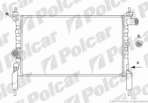 Polcar 550708-1 - Jäähdytin,moottorin jäähdytys inparts.fi