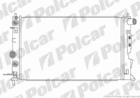 Polcar 551608-3 - Jäähdytin,moottorin jäähdytys inparts.fi