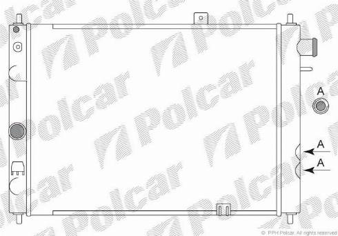 Polcar 551308A2 - Jäähdytin,moottorin jäähdytys inparts.fi