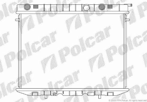 Polcar 558008-3 - Jäähdytin,moottorin jäähdytys inparts.fi