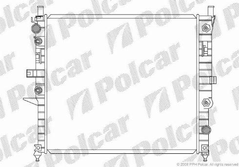 Polcar 504408-1 - Jäähdytin,moottorin jäähdytys inparts.fi