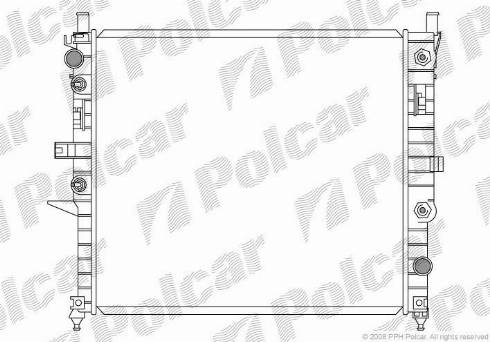 Polcar 504408-3 - Jäähdytin,moottorin jäähdytys inparts.fi