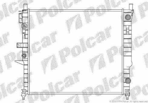 Polcar 504408-2 - Jäähdytin,moottorin jäähdytys inparts.fi