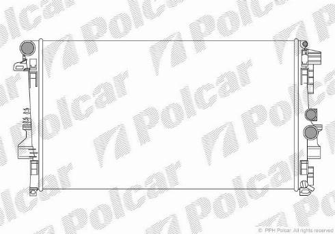 Polcar 504008-1 - Jäähdytin,moottorin jäähdytys inparts.fi
