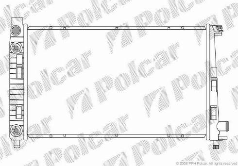 Polcar 500508-3 - Jäähdytin,moottorin jäähdytys inparts.fi