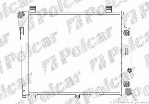 Polcar 5002080X - Jäähdytin,moottorin jäähdytys inparts.fi