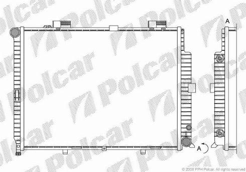 Polcar 50150801 - Jäähdytin,moottorin jäähdytys inparts.fi