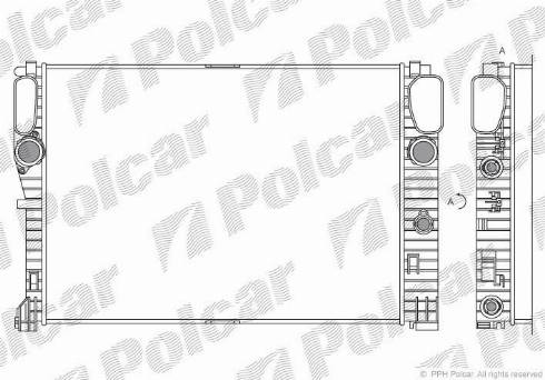 Polcar 501608-4 - Jäähdytin,moottorin jäähdytys inparts.fi