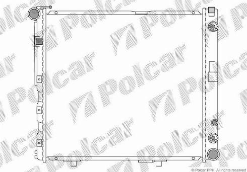 Polcar 502408-3 - Jäähdytin,moottorin jäähdytys inparts.fi