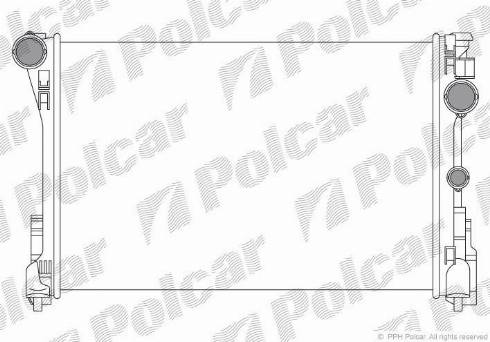 Polcar 507008-1 - Jäähdytin,moottorin jäähdytys inparts.fi